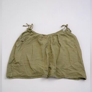 Old Navy Plus Size 2X Green Crinkle Gauze Tie Strap Top